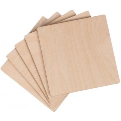 SIXTOL Dřevěné destičky CREATIVE WOOD SET 5, 10 x 10 cm – Zboží Mobilmania