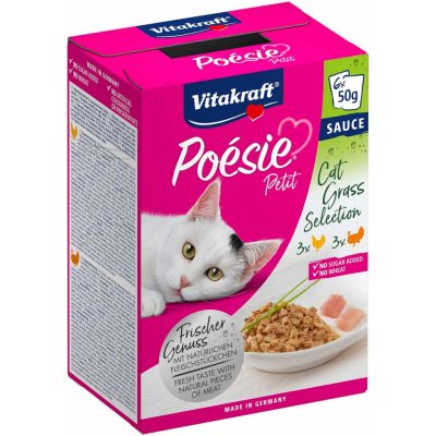 Vitakraft Poésie Petit Cat Grass Selection 6 x 50 g – Zboží Mobilmania