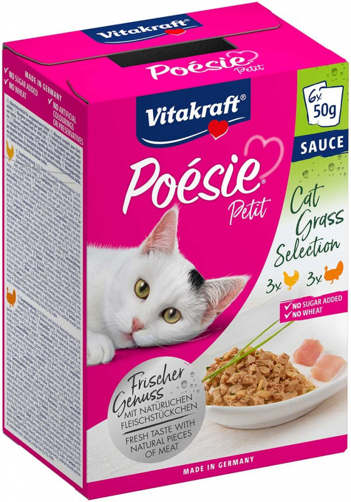 Vitakraft Poésie Petit Cat Grass Selection 6 x 50 g
