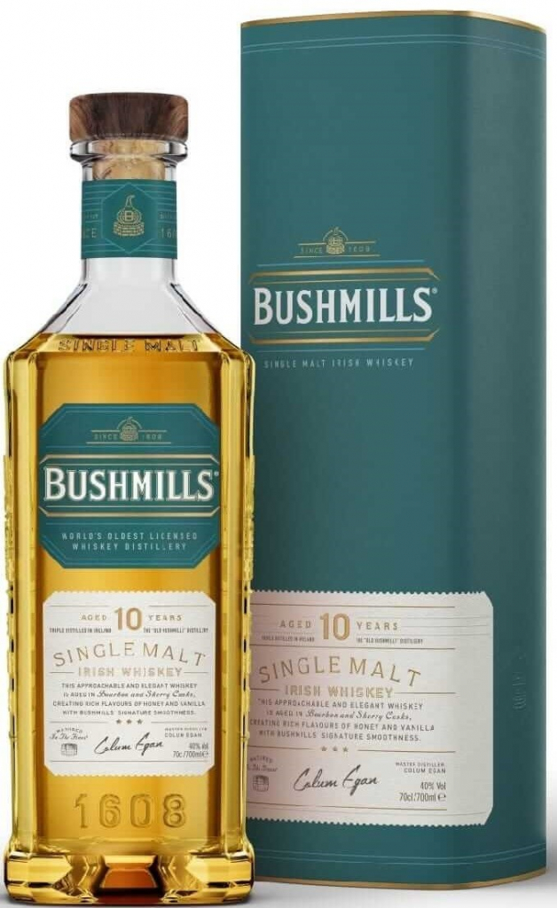 Bushmills 10y 40% 0,7 l (tuba)