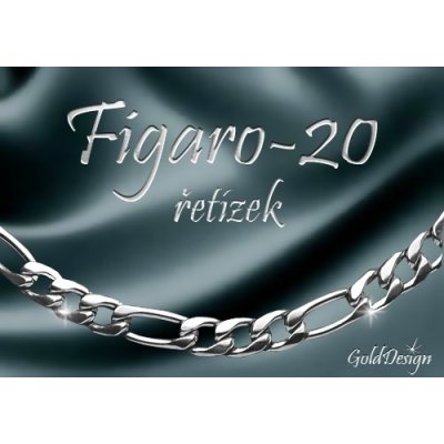 Gold Design Figaro řetízek nerez ocel GD576