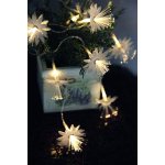 STAR TRADING Světelný LED řetěz s květinami Fibry bílá barva plast – Zboží Mobilmania