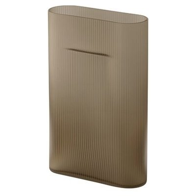 Muuto Váza Ridge Vase Frosted Glass béžová Medium 35 – Hledejceny.cz