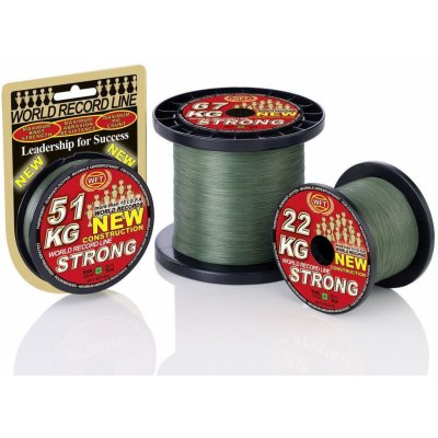 WFT kg šňůra NEW Strong zelená 300m 0,18mm 22kg