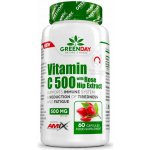 Amix GreenDay Vitamin C 500 mg with RoseHip 60 kapslí – Hledejceny.cz