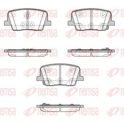 Sada brzdových destiček, kotoučová brzda REMSA 1947.02 – Hledejceny.cz