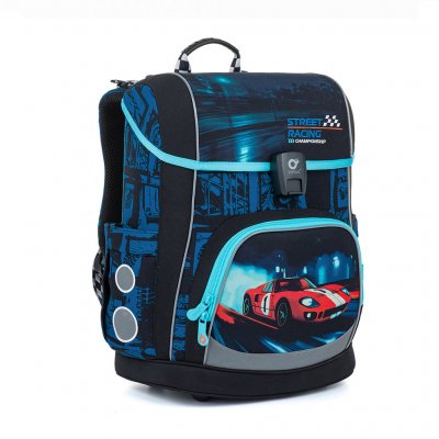 Topgal Lehká aktovka Street racing AIRA 26012 modrá – Sleviste.cz