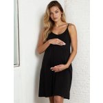 Kojící noční košile na ramínka Merry Black – Zboží Dáma
