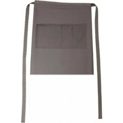 CG Workwear Gastro zástěra Roma s kapsami odolná proti pomačkání 50 x 78 cm šedá zinková – Hledejceny.cz