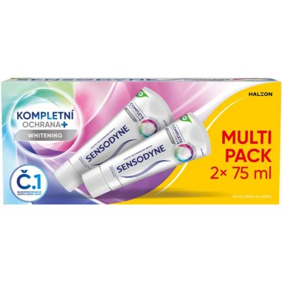 Sensodyne Whitening Kompletní ochrana+ s fluoridem duopack 2 x 75 ml – Hledejceny.cz
