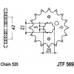 JT Sprockets JTF 569-15 – Hledejceny.cz