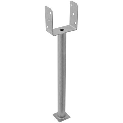 Domax PSS120/R500 Patka kotevní sloupku na dlouhé trubce typ "U" 121x100x125xx4,0mm – Sleviste.cz