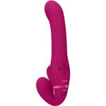 SHOTS VIVE Ai Dual Vibrating Air Wave Tickler Strapless Strapon Pink – Zboží Mobilmania