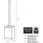 Kela WC sada Cube polyresin černá – Hledejceny.cz