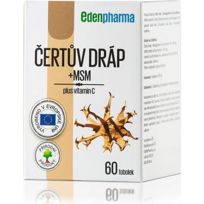 EdenPharma Čertův dráp harpago + MSM 60 kapslí – Hledejceny.cz