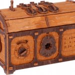WOODEN CITY 3D dřevěné puzzle Escape room: Truhla s pokladem 165 ks – Zboží Dáma