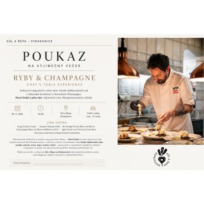 Degustace Ryby & Champagne 29. 5. 2026 – Zboží Mobilmania