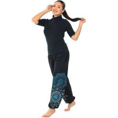 Himalife Kalhoty Makaha černá s tyrkysovou – Hledejceny.cz
