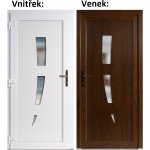 Soft Vchodové dveře 123 Zlatý dub / Bílá 88x198 cm levé – Hledejceny.cz