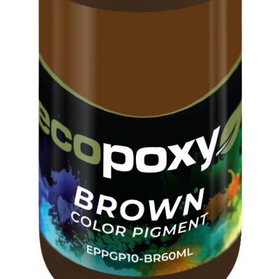 EcoPoxy Barevné pigmenty do pryskyřice hnědá 60 ml – Zbozi.Blesk.cz