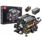 Mould King 10201 Automobilový 16válcový motor BUG W16 s převodovkou – Zboží Mobilmania