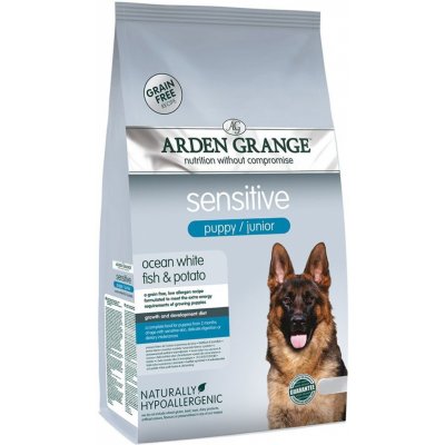 Arden Grange Puppy Junior Sensitive Grain Free Fresh Ocean White Fish & Potato 2 kg – Hledejceny.cz