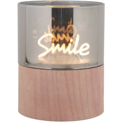 Hnědá svíčka Smile Led Candle - Ø 8*10 cm / 3*AAA - Clayre & Eef – Hledejceny.cz