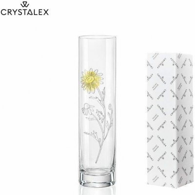 Váza válec Q9493 květina 24 cm žlutý květ – Hledejceny.cz