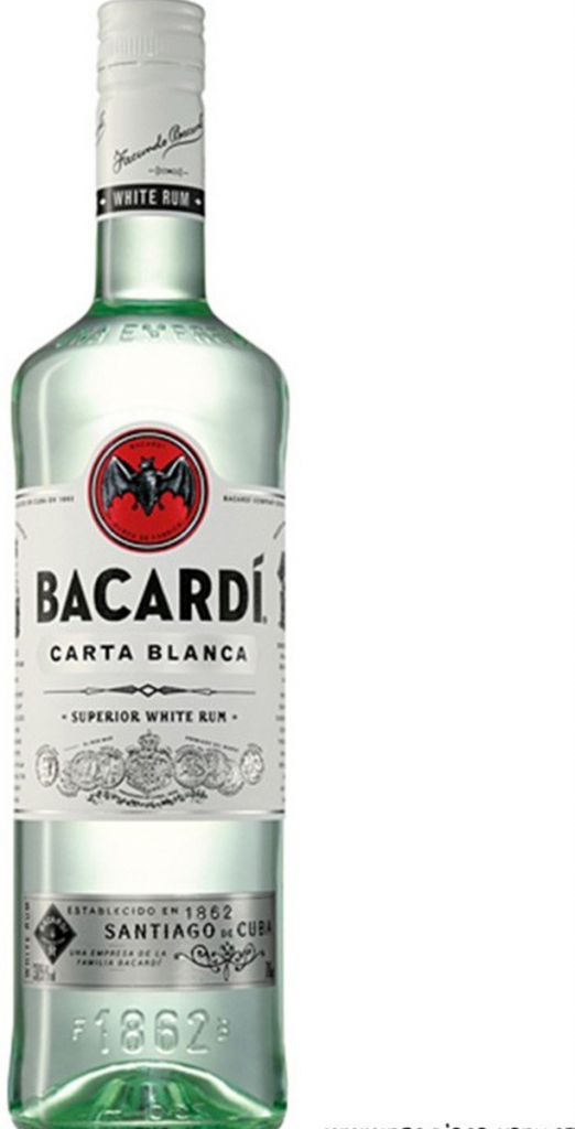 Bacardi Carta Blanca Superior White Rum 37,5% 0,7 l (holá láhev)