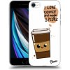 Pouzdro a kryt na mobilní telefon Apple Pouzdro Picasee silikonové Apple iPhone SE 2020 - Cute coffee čiré