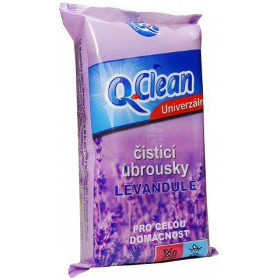 Q Clean univerzální ubrousky Levandule 50 ks – HobbyKompas.cz