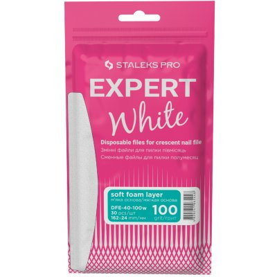 Staleks nalepovací papírky půlměsíc DFE-40-100W hrubost 100 30 ks – Zboží Dáma