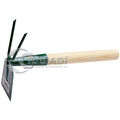 FED Motyčka plochá,2zubá s násadou 25cm – Zboží Mobilmania