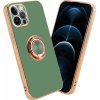 Pouzdro a kryt na mobilní telefon Apple Cadorabo Ochranné pouzdro pro Apple iPhone 12 PRO MAX Case in Zelená Kryt pouzdra Ochrana fotoaparátu Magnetický držák do auta