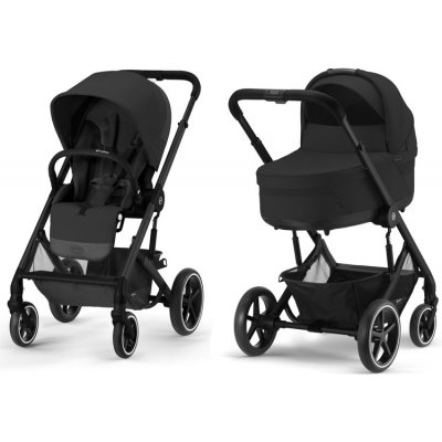 CYBEX Balios S Lux + Cot S Lux 2023 Moon Black Black Frame – Hledejceny.cz