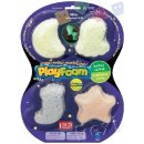 PlayFoam Modelína/Plastelína kuličková svítící ve tmě 4 barvy na kartě