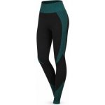 Progress kalhoty dlouhé dámské GEMA LEGGINS bezešvé černo zelené – Zboží Dáma