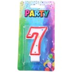 Wiky Párty svíčka číslo 7 červená – Zbozi.Blesk.cz