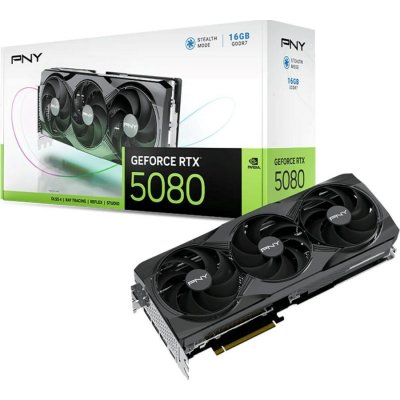 PNY GeForce RTX 5080 Triple Fan 16GB GDDR7 VCG508016TFXPB1 – Hledejceny.cz