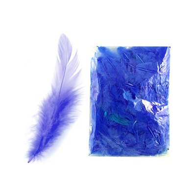 Peří barevné Luma, tmavě modré, 10g – Zboží Dáma