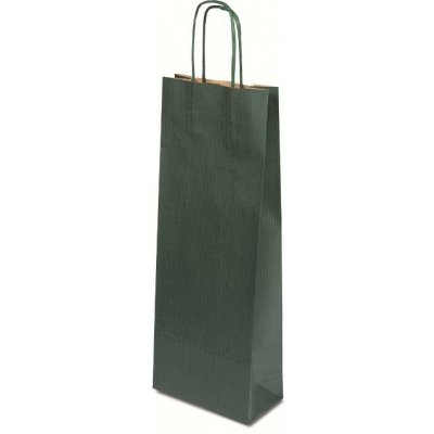 Dárková papírová taška na víno 14x8x39 cm pro 1 láhev 0,75 l sulfát zelený – Hledejceny.cz