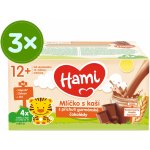Hami Mlíčko s kaší s příchutí gurmánské čokolády 3 x 4 x 250 ml – Zboží Dáma