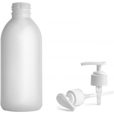 Tera Plastová lékovka bílá s bílým dávkovačem 250 ml