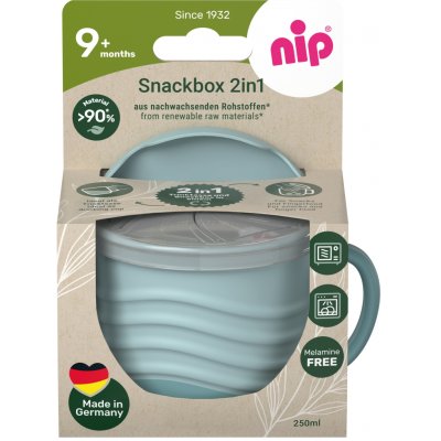 NIP NATURE line snackbox 2v1, 1ks, 9m+, blue – Zboží Dáma