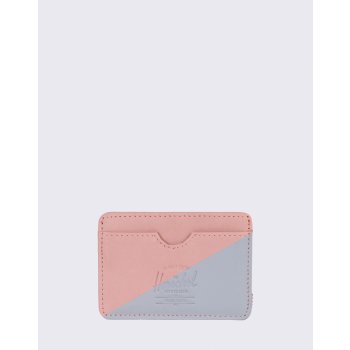 Herschel Peněženka Supply Charlie Leather RFID Ash Rose/Light Grey