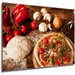 Obraz 1D - 100 x 70 cm - Pizza pizza vegetarián hlavní jídlo dne – Zbozi.Blesk.cz