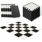 Kinderkraft Podložka pěnové puzzle Luno Black 30 ks 150x180 cm – Zboží Mobilmania