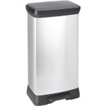 Curver DECO BIN DUO 23L+23L Odpadkový koš 39 x 29 x 72 cm stříbrný 08680-582 – Zboží Mobilmania