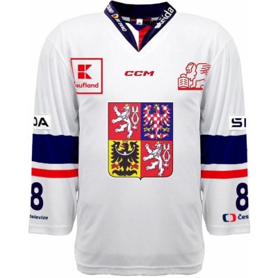 CCM PRO Authentic David Pastrňák #88 bílý dres české hokejové reprezentace 2023/2024 – Zboží Mobilmania