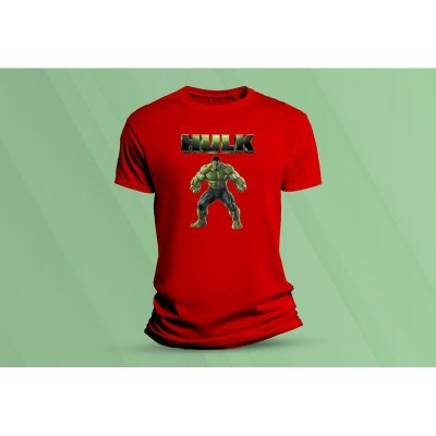 Sandratex dětské bavlněné tričko Hulk., červená